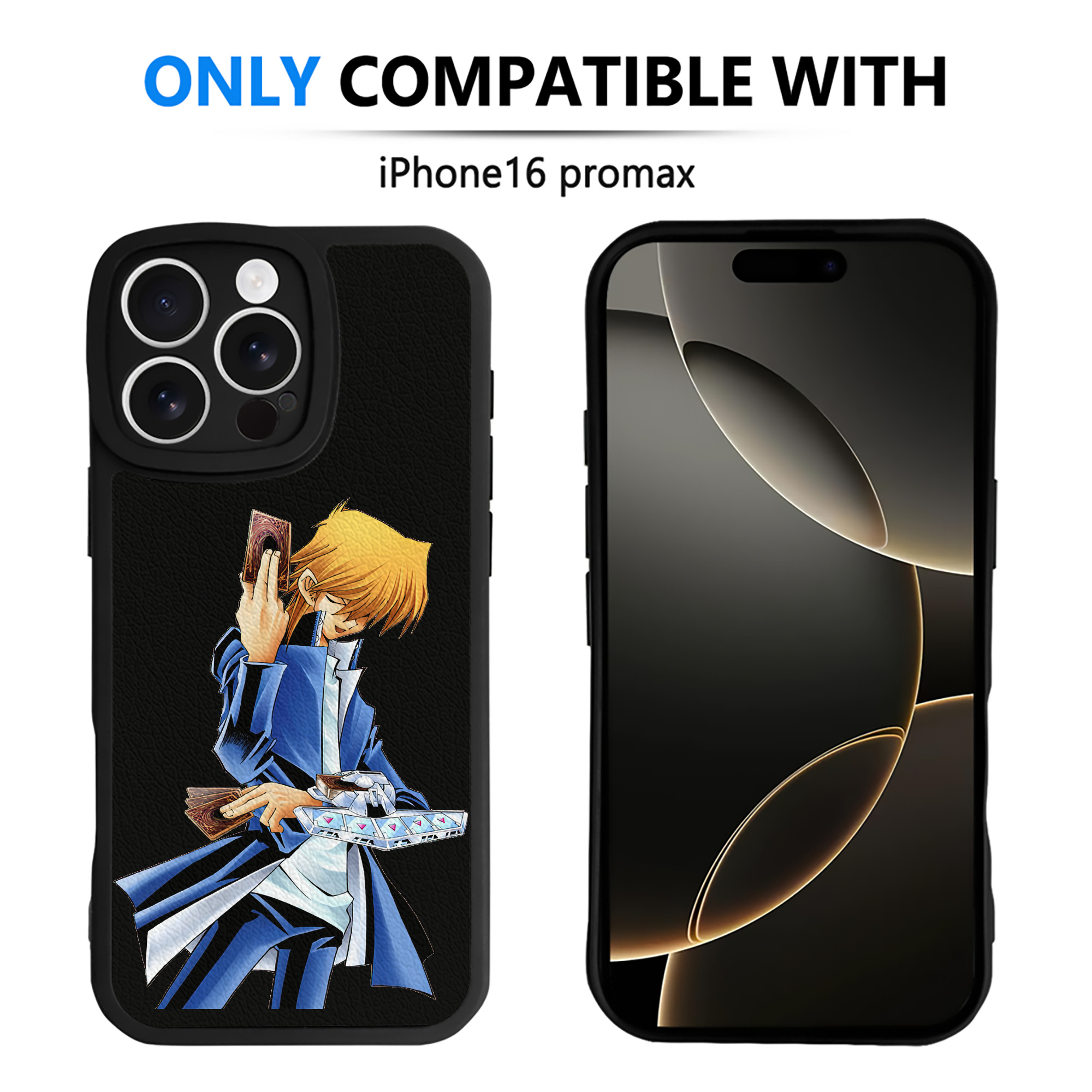 遊☆戯☆王 Yu-Gi-Oh! 【iPhone 16シリーズ対応】シリコンスマホケース（レザー調） 材質：シリコン